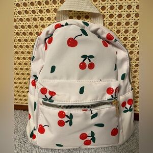 NWT Cherry Print Mini Backpack
